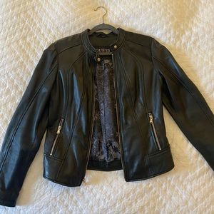 Guess leather moto jacket